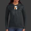 Ladies 100% Ring Spun Cotton Long Sleeve Hooded T Shirt Thumbnail