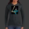 Ladies 100% Ring Spun Cotton Long Sleeve Hooded T Shirt Thumbnail
