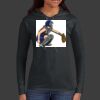 Ladies 100% Ring Spun Cotton Long Sleeve Hooded T Shirt Thumbnail