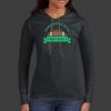 Ladies 100% Ring Spun Cotton Long Sleeve Hooded T Shirt Thumbnail