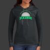 Ladies 100% Ring Spun Cotton Long Sleeve Hooded T Shirt Thumbnail