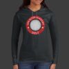 Ladies 100% Ring Spun Cotton Long Sleeve Hooded T Shirt Thumbnail