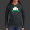 Ladies 100% Ring Spun Cotton Long Sleeve Hooded T Shirt Thumbnail