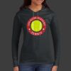 Ladies 100% Ring Spun Cotton Long Sleeve Hooded T Shirt Thumbnail