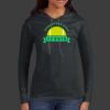 Ladies 100% Ring Spun Cotton Long Sleeve Hooded T Shirt Thumbnail