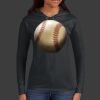 Ladies 100% Ring Spun Cotton Long Sleeve Hooded T Shirt Thumbnail