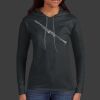 Ladies 100% Ring Spun Cotton Long Sleeve Hooded T Shirt Thumbnail