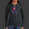 Ladies 100% Ring Spun Cotton Long Sleeve Hooded T Shirt Thumbnail