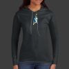 Ladies 100% Ring Spun Cotton Long Sleeve Hooded T Shirt Thumbnail