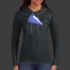 Ladies 100% Ring Spun Cotton Long Sleeve Hooded T Shirt Thumbnail
