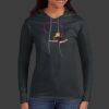 Ladies 100% Ring Spun Cotton Long Sleeve Hooded T Shirt Thumbnail