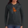 Ladies 100% Ring Spun Cotton Long Sleeve Hooded T Shirt Thumbnail