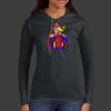 Ladies 100% Ring Spun Cotton Long Sleeve Hooded T Shirt Thumbnail