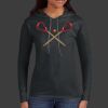 Ladies 100% Ring Spun Cotton Long Sleeve Hooded T Shirt Thumbnail