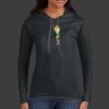 Ladies 100% Ring Spun Cotton Long Sleeve Hooded T Shirt Thumbnail