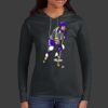 Ladies 100% Ring Spun Cotton Long Sleeve Hooded T Shirt Thumbnail