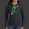 Ladies 100% Ring Spun Cotton Long Sleeve Hooded T Shirt Thumbnail