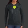 Ladies 100% Ring Spun Cotton Long Sleeve Hooded T Shirt Thumbnail