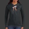 Ladies 100% Ring Spun Cotton Long Sleeve Hooded T Shirt Thumbnail