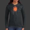 Ladies 100% Ring Spun Cotton Long Sleeve Hooded T Shirt Thumbnail