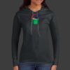 Ladies 100% Ring Spun Cotton Long Sleeve Hooded T Shirt Thumbnail