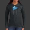 Ladies 100% Ring Spun Cotton Long Sleeve Hooded T Shirt Thumbnail