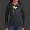 Ladies 100% Ring Spun Cotton Long Sleeve Hooded T Shirt Thumbnail