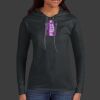 Ladies 100% Ring Spun Cotton Long Sleeve Hooded T Shirt Thumbnail