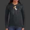 Ladies 100% Ring Spun Cotton Long Sleeve Hooded T Shirt Thumbnail