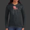 Ladies 100% Ring Spun Cotton Long Sleeve Hooded T Shirt Thumbnail