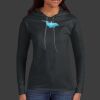 Ladies 100% Ring Spun Cotton Long Sleeve Hooded T Shirt Thumbnail