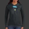 Ladies 100% Ring Spun Cotton Long Sleeve Hooded T Shirt Thumbnail