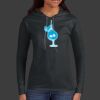 Ladies 100% Ring Spun Cotton Long Sleeve Hooded T Shirt Thumbnail