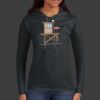 Ladies 100% Ring Spun Cotton Long Sleeve Hooded T Shirt Thumbnail