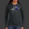 Ladies 100% Ring Spun Cotton Long Sleeve Hooded T Shirt Thumbnail