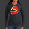 Ladies 100% Ring Spun Cotton Long Sleeve Hooded T Shirt Thumbnail