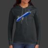 Ladies 100% Ring Spun Cotton Long Sleeve Hooded T Shirt Thumbnail