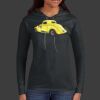 Ladies 100% Ring Spun Cotton Long Sleeve Hooded T Shirt Thumbnail