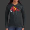 Ladies 100% Ring Spun Cotton Long Sleeve Hooded T Shirt Thumbnail