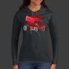 Ladies 100% Ring Spun Cotton Long Sleeve Hooded T Shirt Thumbnail