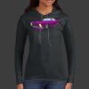 Ladies 100% Ring Spun Cotton Long Sleeve Hooded T Shirt Thumbnail