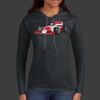 Ladies 100% Ring Spun Cotton Long Sleeve Hooded T Shirt Thumbnail