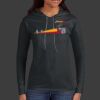 Ladies 100% Ring Spun Cotton Long Sleeve Hooded T Shirt Thumbnail