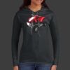 Ladies 100% Ring Spun Cotton Long Sleeve Hooded T Shirt Thumbnail
