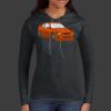 Ladies 100% Ring Spun Cotton Long Sleeve Hooded T Shirt Thumbnail