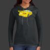 Ladies 100% Ring Spun Cotton Long Sleeve Hooded T Shirt Thumbnail