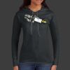 Ladies 100% Ring Spun Cotton Long Sleeve Hooded T Shirt Thumbnail