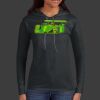 Ladies 100% Ring Spun Cotton Long Sleeve Hooded T Shirt Thumbnail