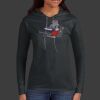 Ladies 100% Ring Spun Cotton Long Sleeve Hooded T Shirt Thumbnail
