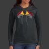 Ladies 100% Ring Spun Cotton Long Sleeve Hooded T Shirt Thumbnail